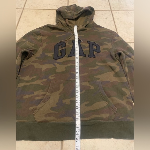 💚GAP Camouflage Hoodie - Men's Size Large - Made in Vietnam - GAP FOR GOOD - Picture 6 of 6